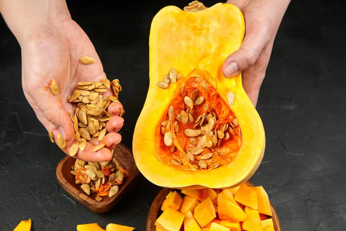 raccogliere i semi dalla zucca